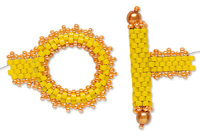 Beaded toggle clasp hotsell